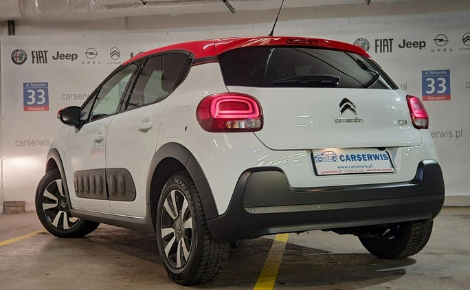 Citroen C3 cena 44800 przebieg: 132493, rok produkcji 2019 z Pionki małe 379